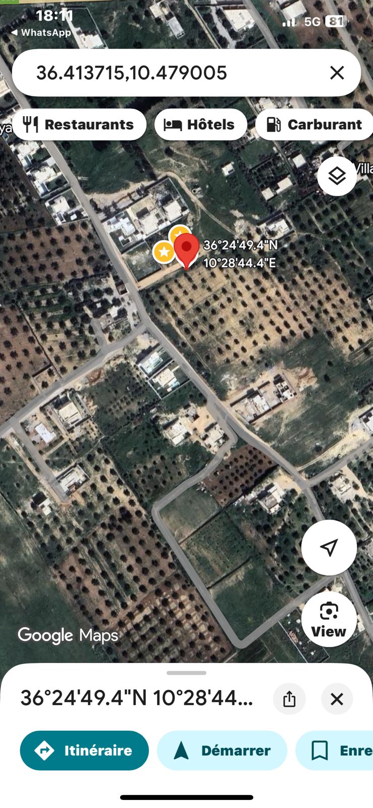 Un lot de terrain de 3200 m2 a monchar