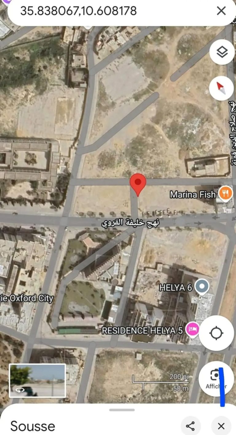 Terrain commerciale r8 sahloul4