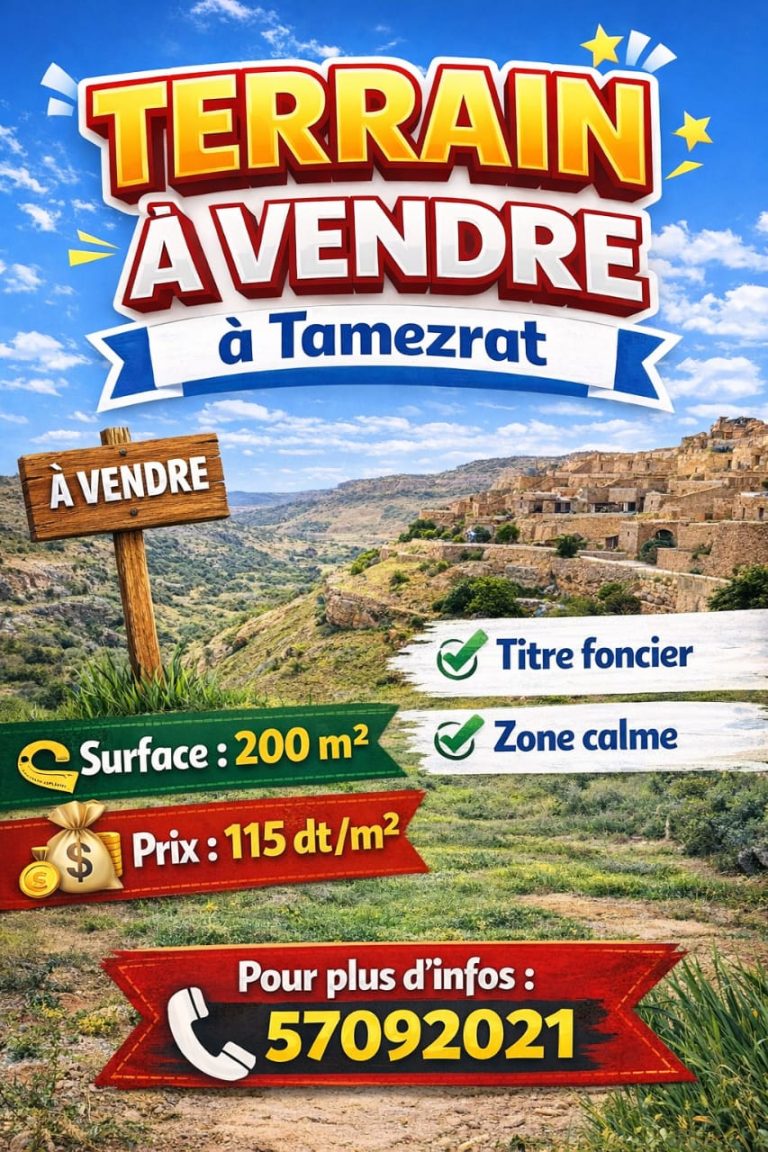Offre limit&eacute; 500dt tamazrat