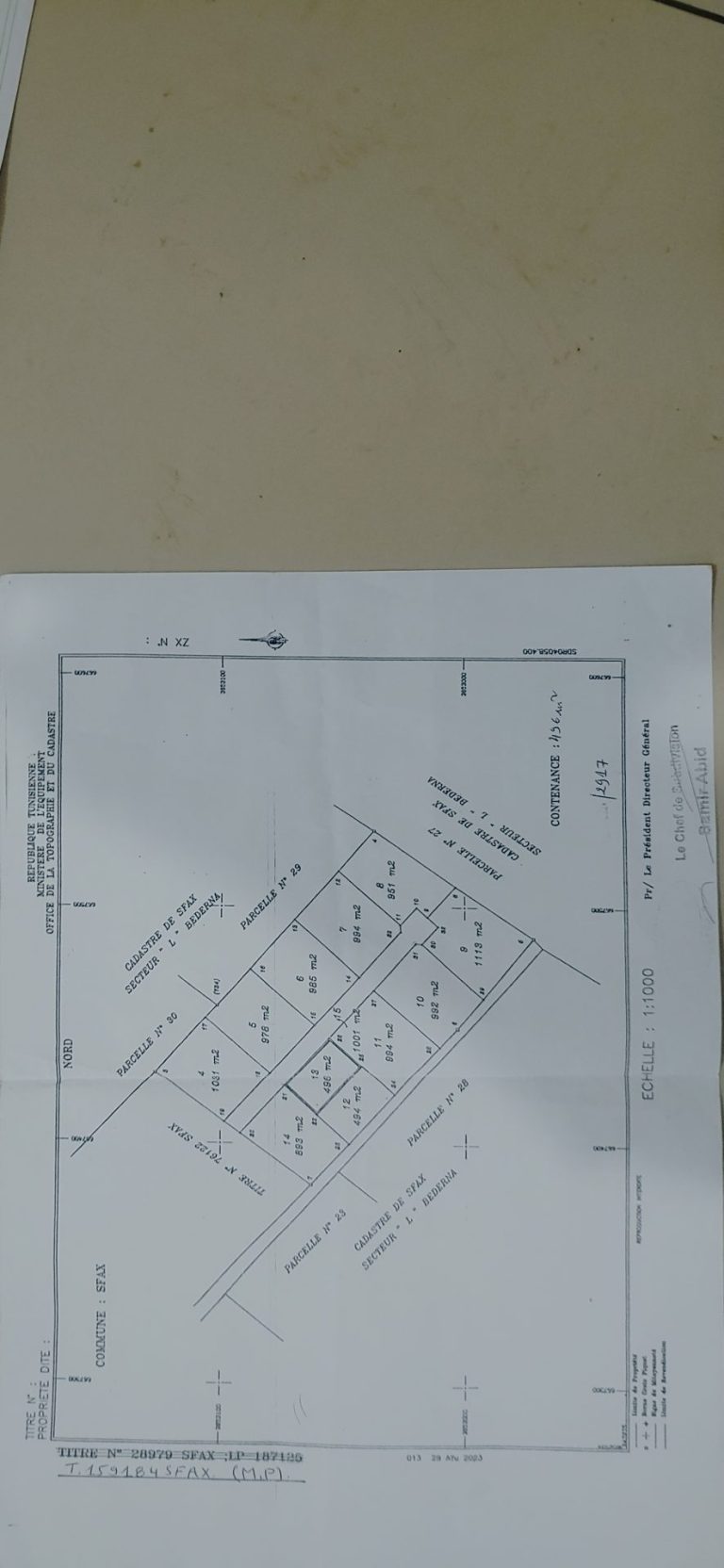 Terrains &agrave; proximit&eacute; de la route sultania km 8