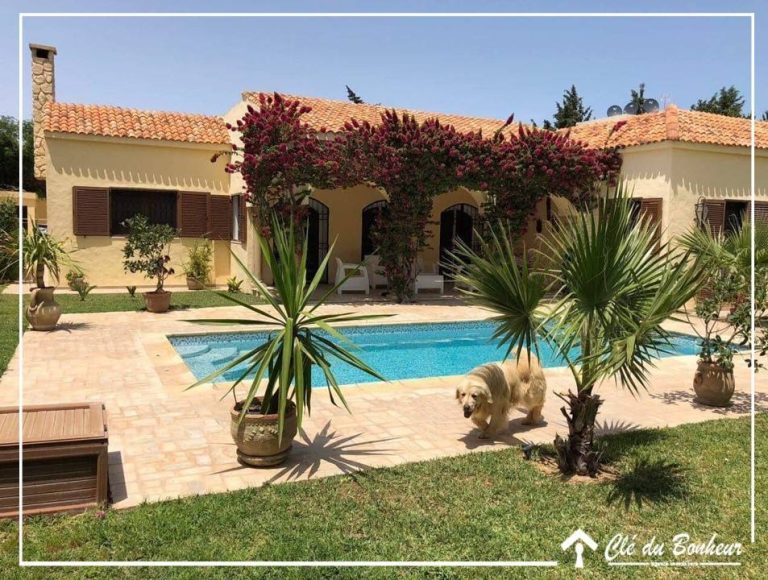 Villa spacieuse plain pied avec piscine