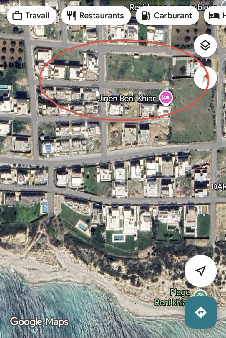 Terrain jinen beni khiar nabeul viabilis&eacute;