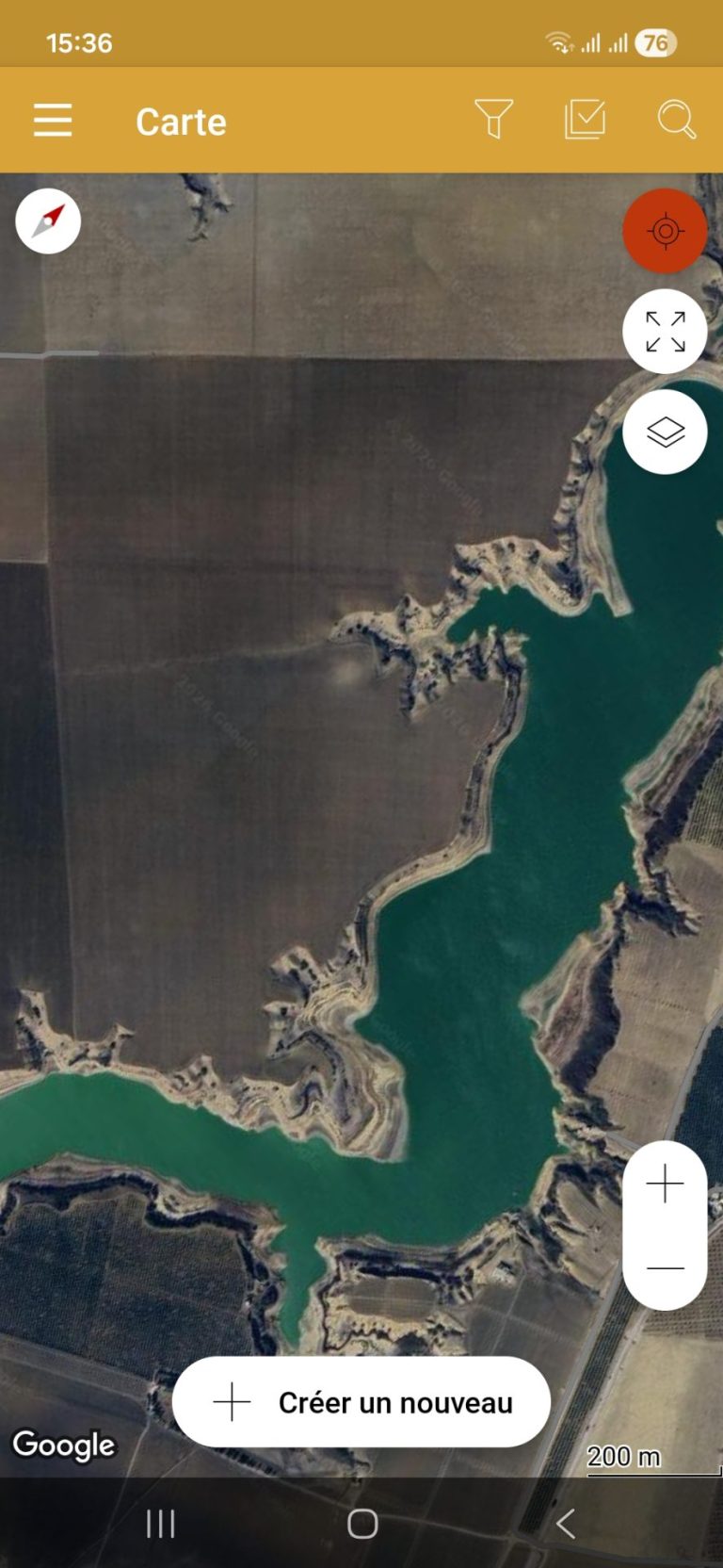 Terrain de 33 h sur le barrage de bir mcherga