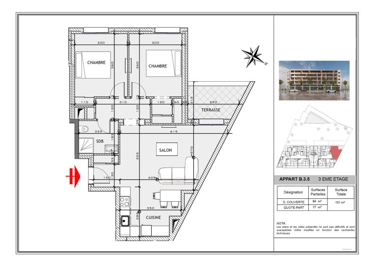 Appartement s2 haut standing &agrave; mahdia
