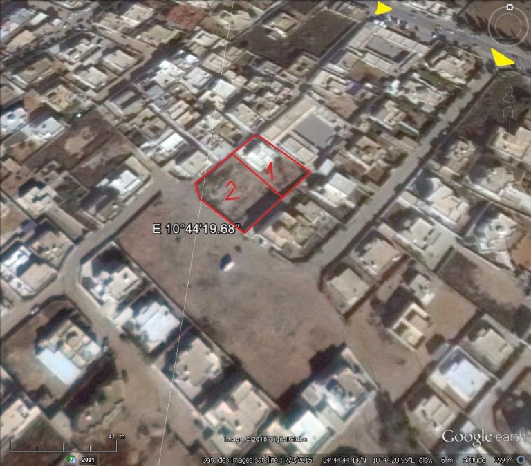 Terrain de 620 m2 route el ain km 2