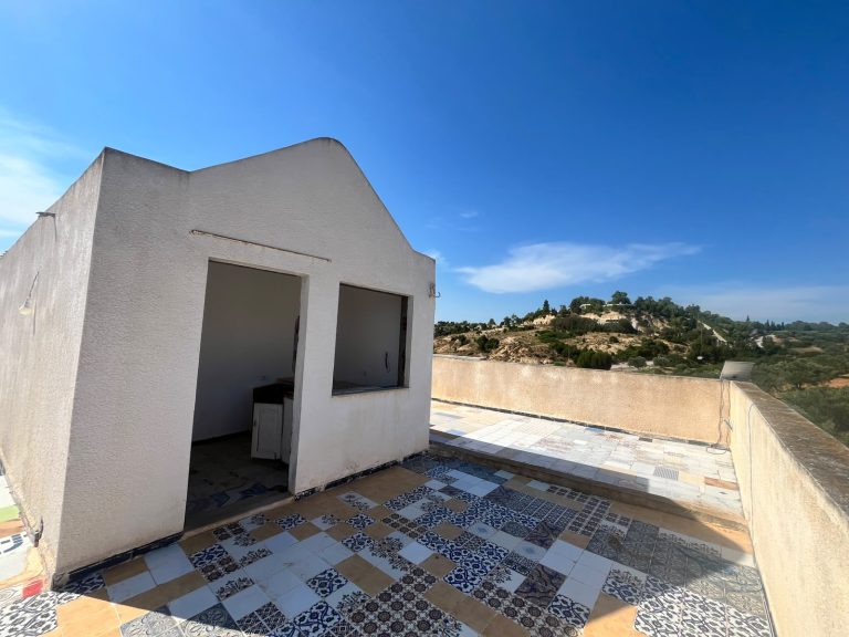 Maison avec jardin bâtie sur un terrain de 500 m