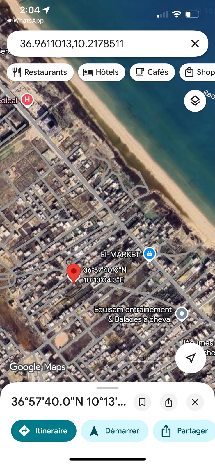 Villa a raoued plage
