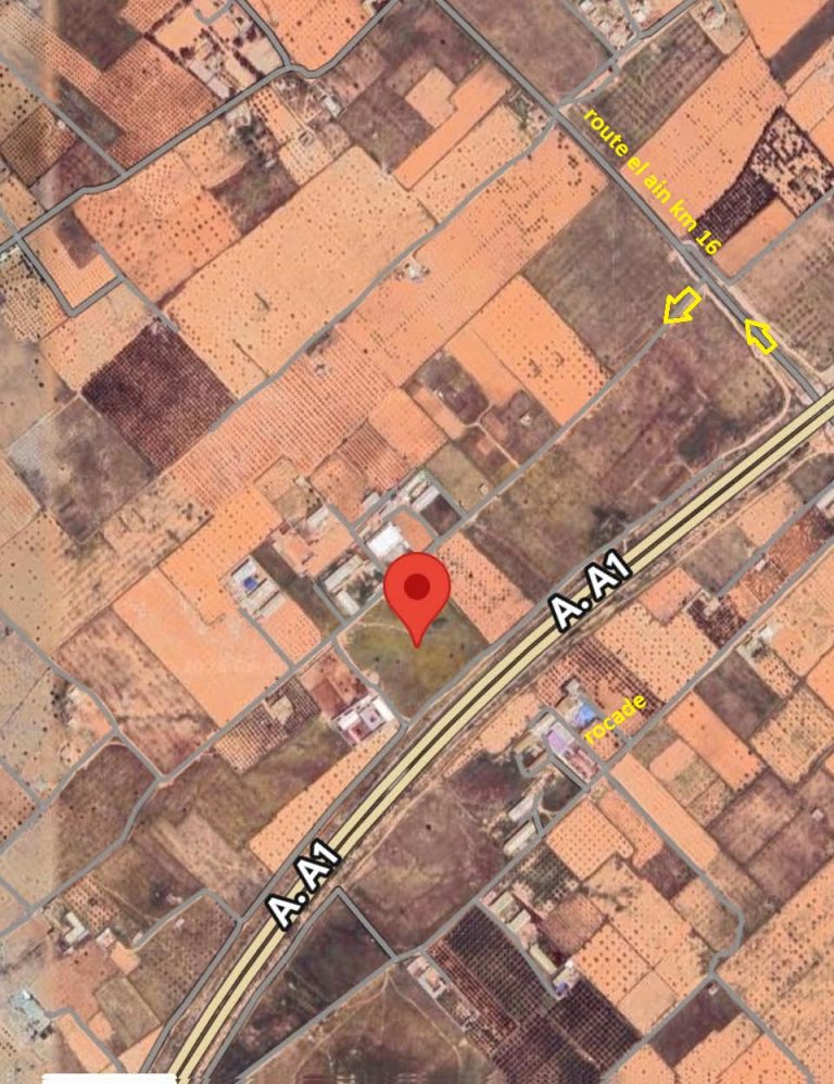 Terrain agricole route el ain km 16